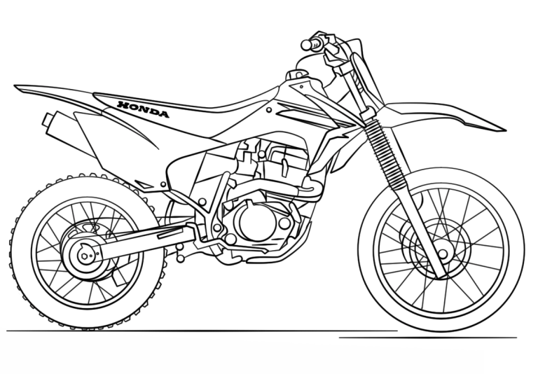 Tô màu xe máy thể thao honda
