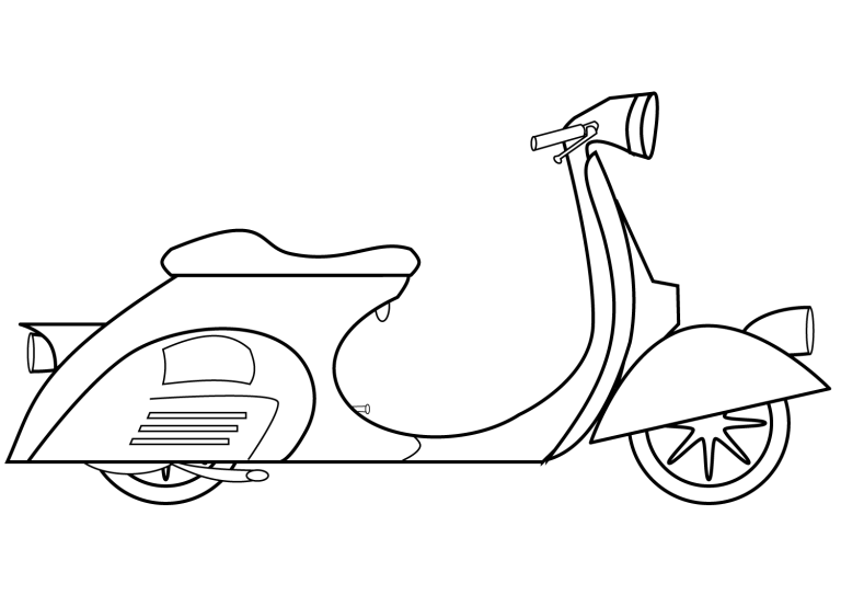 Tô màu xe tay ga vespa piaggio